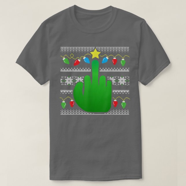 Camiseta Estilo inapropriado de doce de Natal inapropriado, (Frente do Design)