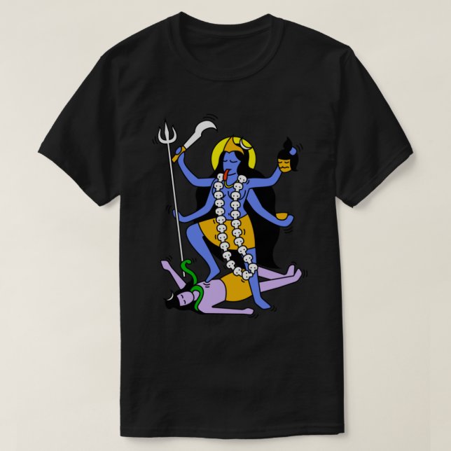 Camiseta Estilo indiano Kali (Frente do Design)