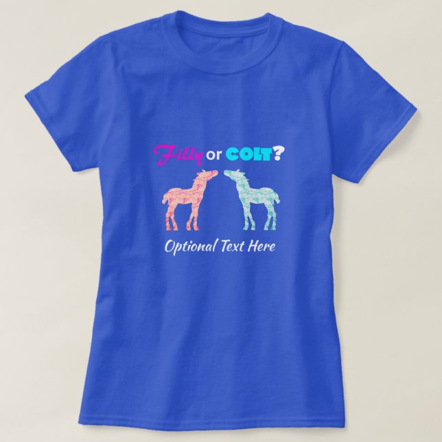 Camiseta Estilo Inteiro Ou Colt Ocidental Sexo Revelar Cami (Frente do Design)