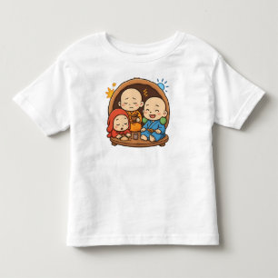 Camiseta Estilo Japonês Bonito Monges Gráfico Tee