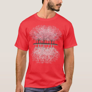 Camiseta Estilo japonês Cherry Blossom Sakura