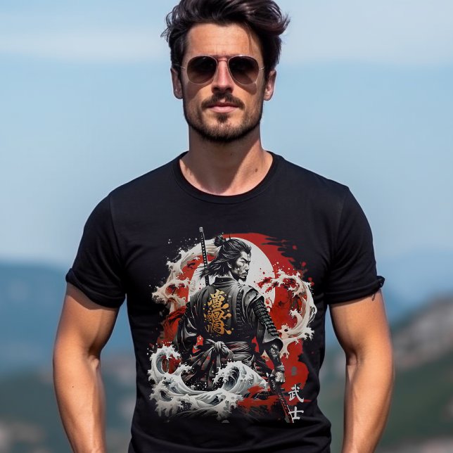Camiseta Estilo japonês Samurai Warrior (Japanese Style Samurai Warrior Tshirt)