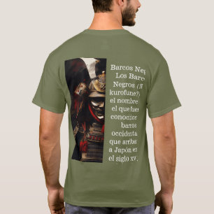 Camiseta Estilo japonês Samurai Warrior Shogun armor