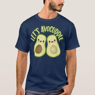 Camiseta Estilo Kawaii Bonito Casal Avocado Presente Oferta