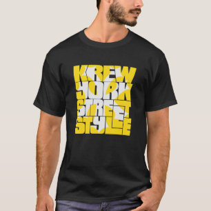 CAMISETA ESTILO KREYORK STREET - MARCA E LOGOTIPO GORDO