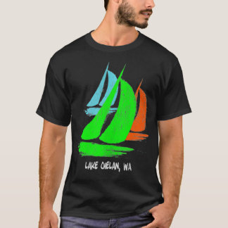 Camiseta Estilo lago Chelan do Vintage, anos 80 90, AW à ve
