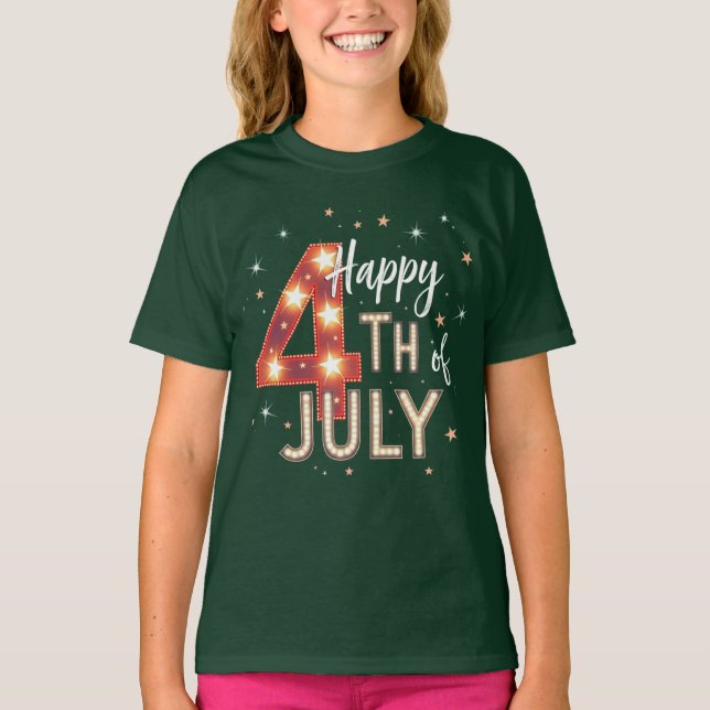 Camiseta Estilo Liberdade: Designs de Slogan dos EUA (Frente)