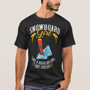 Camiseta Estilo Livre Funny de Montanha Snowboard _3 
