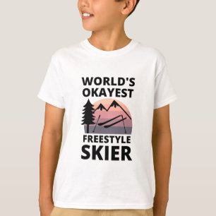 Camiseta Estilo Livre mais Okayest do Mundo - Esqui engraça
