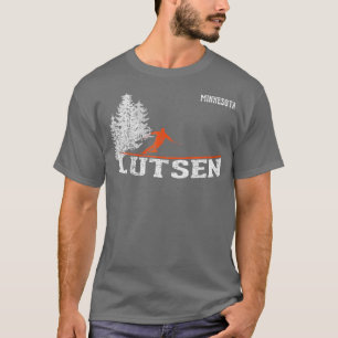 Camiseta Estilo Lutsen MN Vintage Skiing, 1980