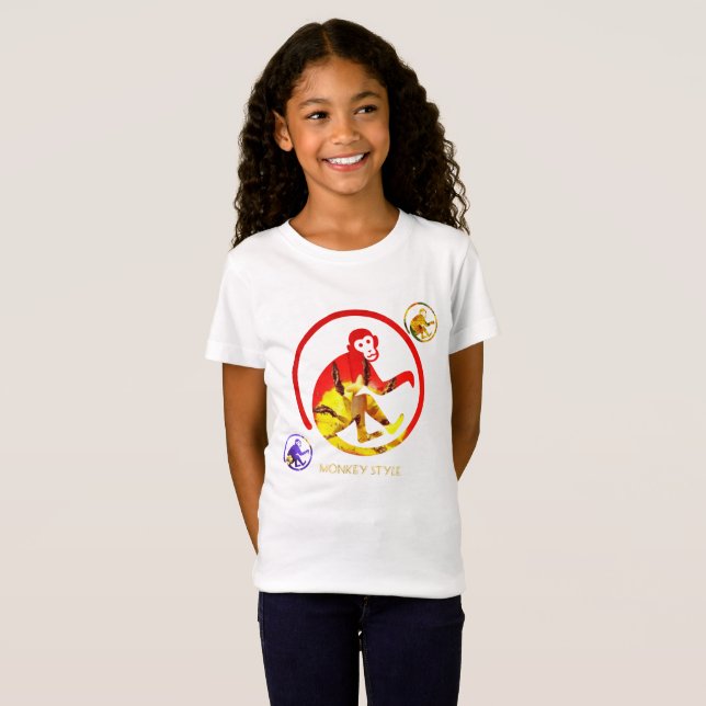 Camiseta Estilo macaco (Frente Completa)