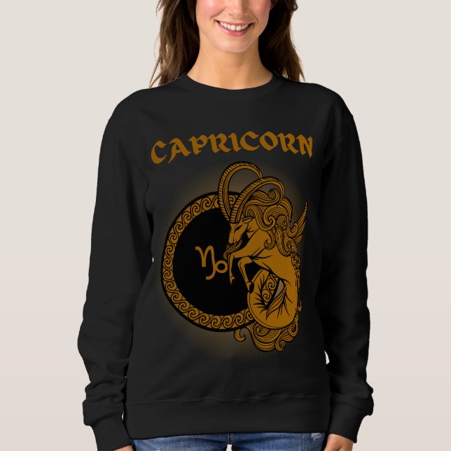 Camiseta Estilo medieval Zodiac Capricórnio (Frente)