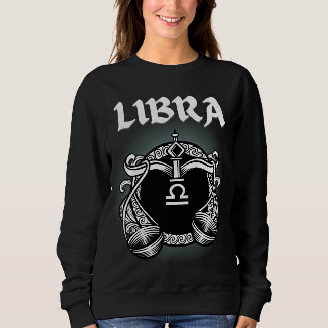 Camiseta Estilo medieval Zodiac Libra (Frente)