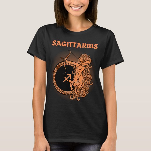 Camiseta Estilo Medieval Zodiac Sagittarius (Frente)