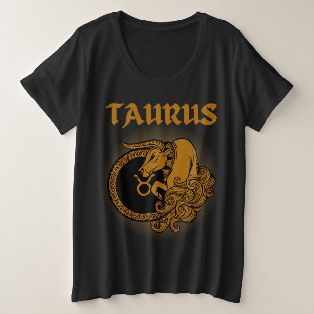 Camiseta Estilo Medieval Zodiac Taurus (Frente do Design)