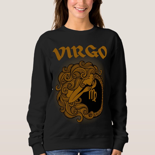 Camiseta Estilo medieval Zodiac Virgo (Frente)