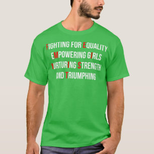 Camiseta Estilo Minimalista da citação feminista