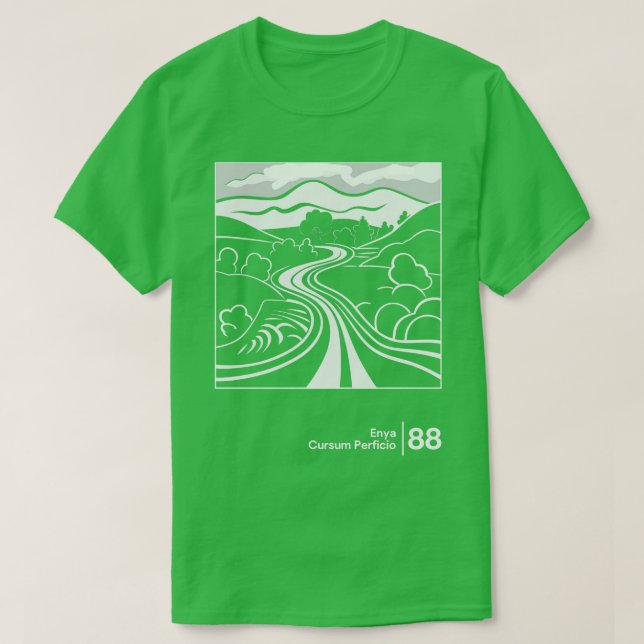 Camiseta Estilo minimalista Enya Design 2 (Frente do Design)