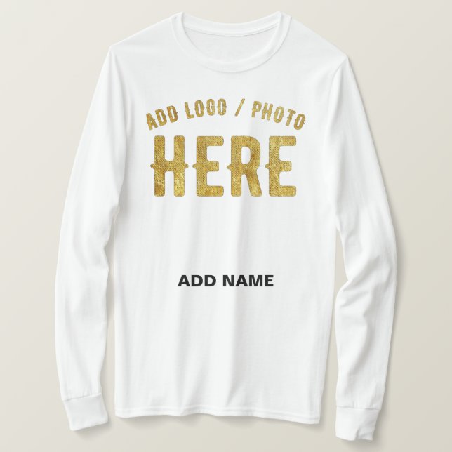 CAMISETA ESTILO MODERNO PERSONALIZÁVEL BRANCO VERIFICADO CO (Frente do Design)