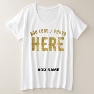 CAMISETA ESTILO MODERNO PERSONALIZÁVEL BRANCO VERIFICADO MA