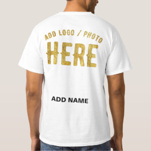 CAMISETA ESTILO MODERNO PERSONALIZÁVEL BRANCO VERIFICADO MA