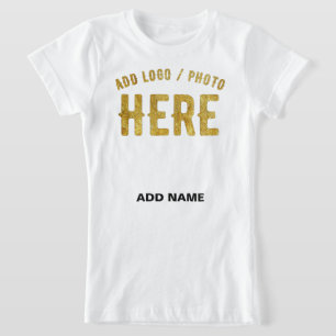 CAMISETA ESTILO MODERNO PERSONALIZÁVEL BRANCO VERIFICADO MA