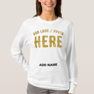 CAMISETA ESTILO MODERNO PERSONALIZÁVEL BRANCO VERIFICADO MA