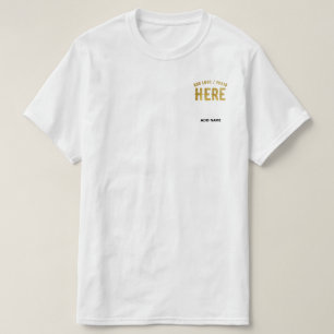 CAMISETA ESTILO MODERNO PERSONALIZÁVEL BRANCO VERIFICADO MA