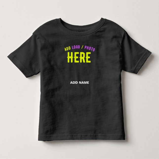 CAMISETA ESTILO MODERNO PERSONALIZÁVEL PRETO MARCA VERIFICA (Frente)