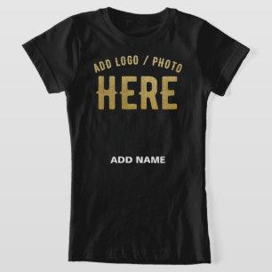 CAMISETA ESTILO MODERNO PERSONALIZÁVEL PRETO VERIFICADO MAR