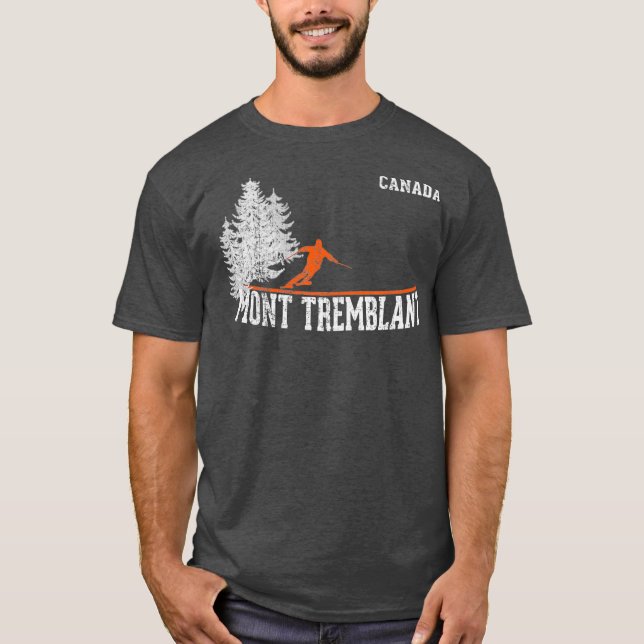Camiseta Estilo Mont Tremblant da década de 1980 Pode Vinta (Frente)