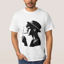 Camiseta Estilo Negrito Camisa-T Masculina - Tabagismo Home
