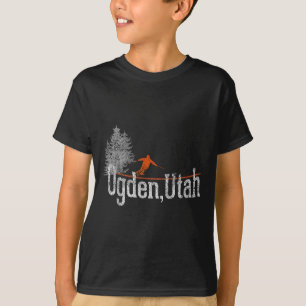 Camiseta Estilo Ogden Utah Vintage Skiing 1980