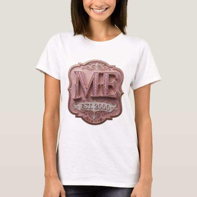 Camiseta Estilo Ouro ME EST 2000 Design de Slogan (Frente)