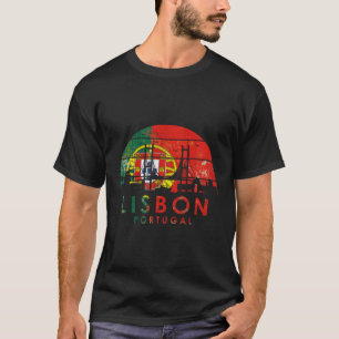 Camiseta Estilo Paisagem Capital Lisboa Portugal