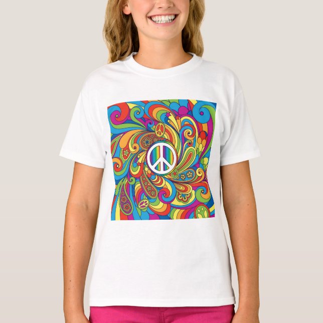 Camiseta Estilo Peace 60s (Frente)