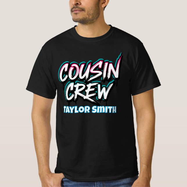 Camiseta Estilo Personalizado de Neon Graffiti para Equipe  (Frente)