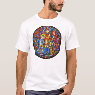 Camiseta Estilo pintado natividade do vitral