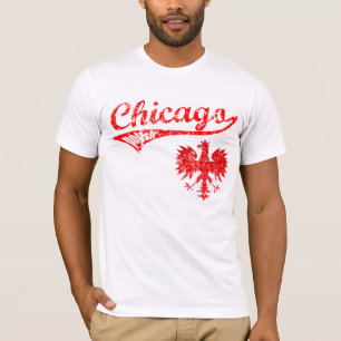 Camiseta Estilo polonês do basebol de Chicago