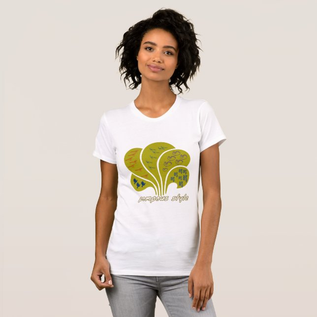 Camiseta estilo pompa (Frente Completa)