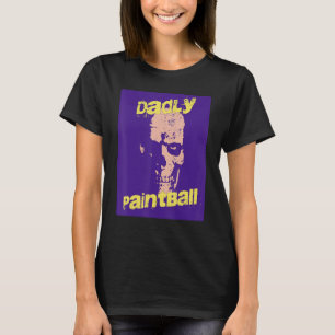 Camiseta Estilo pop de pinball com uma máscara de crânio