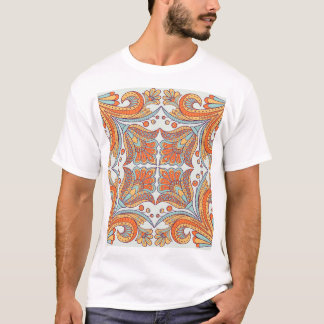 Camiseta Estilo popular, padrão de design floral.