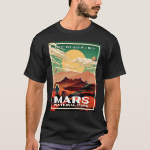 Camiseta Estilo Poster do Parque Retro Park do Parque Nacio