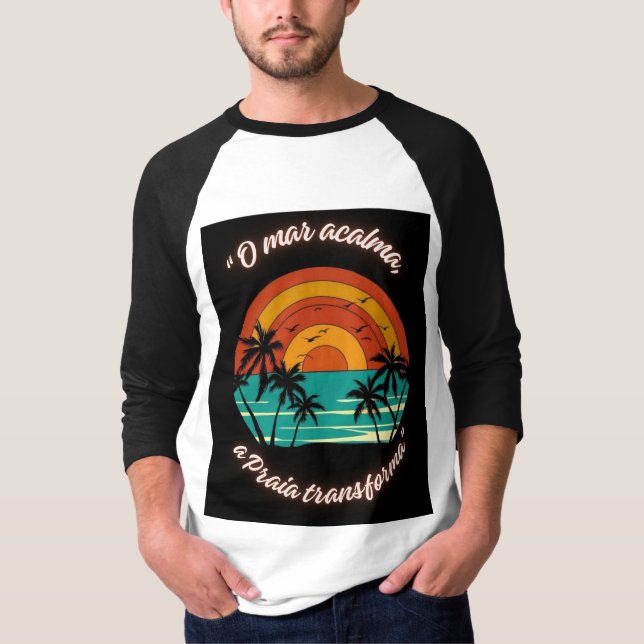 Camiseta Estilo praia dia e noite (Frente)