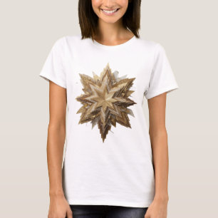 Camiseta Estilo Prata ESTRELA DORADA Design Moderno