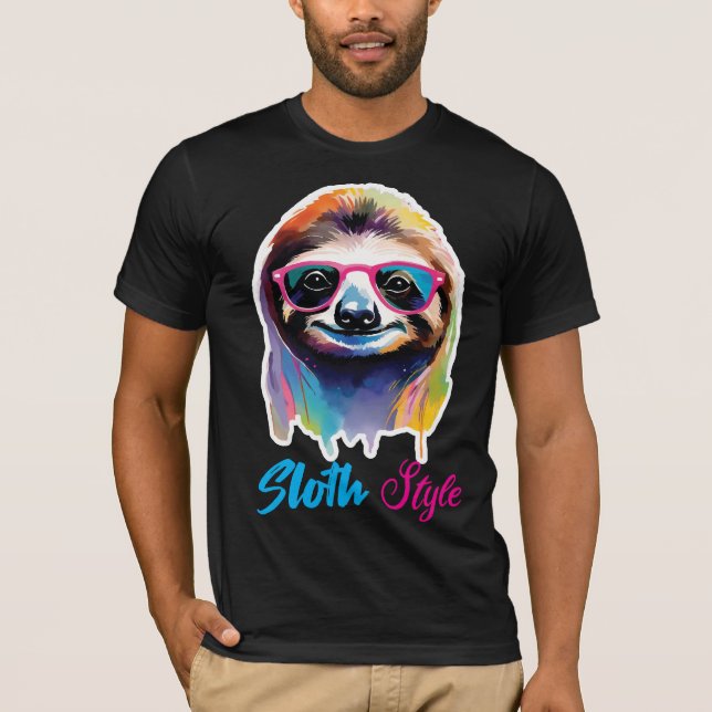 Camiseta estilo preguiçoso (Frente)