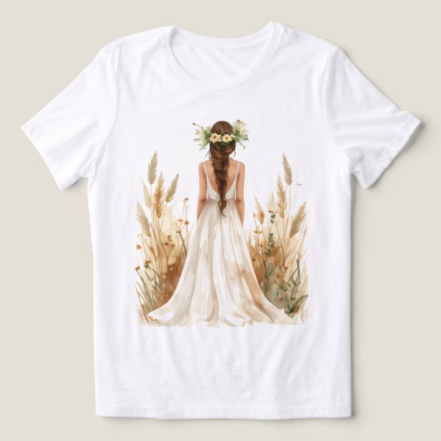 Camiseta [Estilo] Presente de Noiva [Produto] Casamento  No (Design frontal)