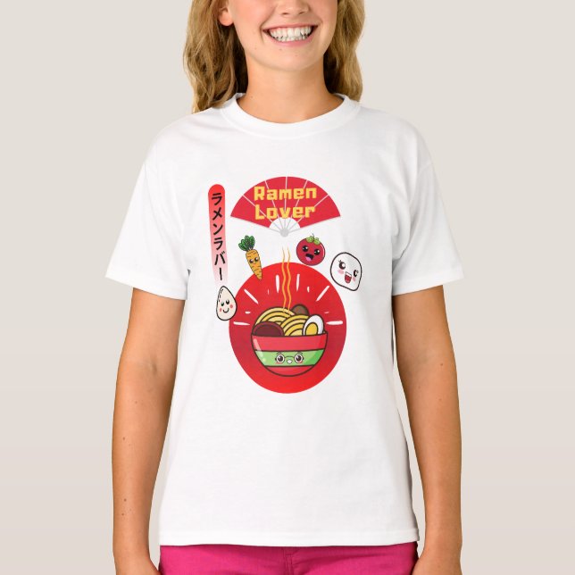 CAMISETA ESTILO RAMEN LOVER KAWAII (Frente)