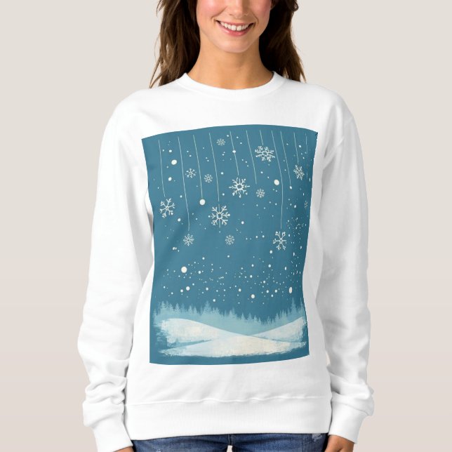 Camiseta Estilo Relaxado para a Estação Fria (Frente)
