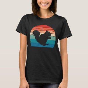 Camiseta Estilo retrátil com desconforto de esquilo 70s 80s